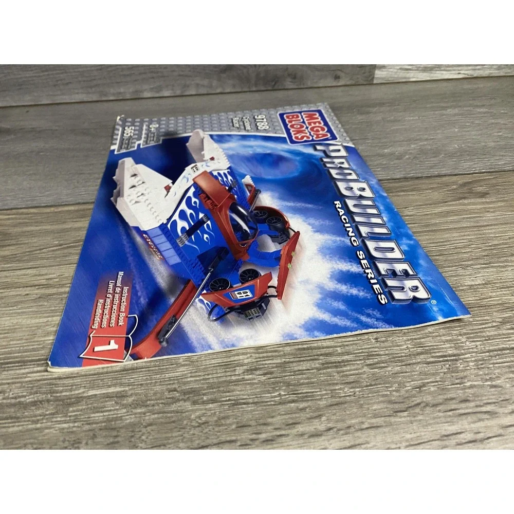 Vintage 2003 Mega Bloks ProBuilder 9788 Cyclone‎ Racer Instruction Manual Book 1